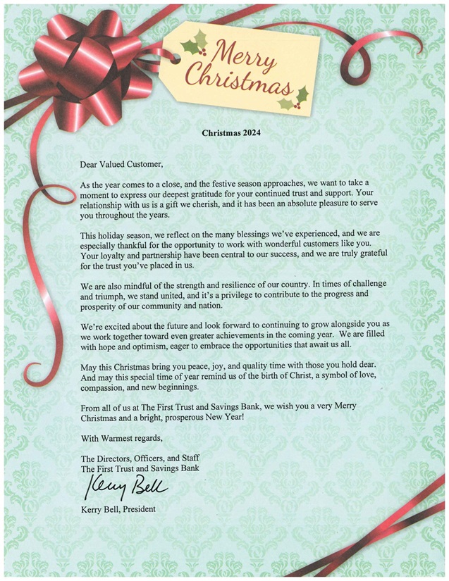 Christmas Letter 2024